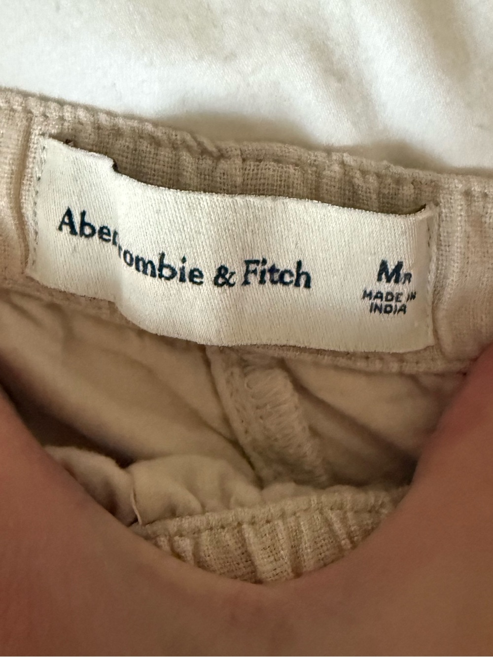 Abercrombie linen blend pull on shorts - Picture 7 of 11